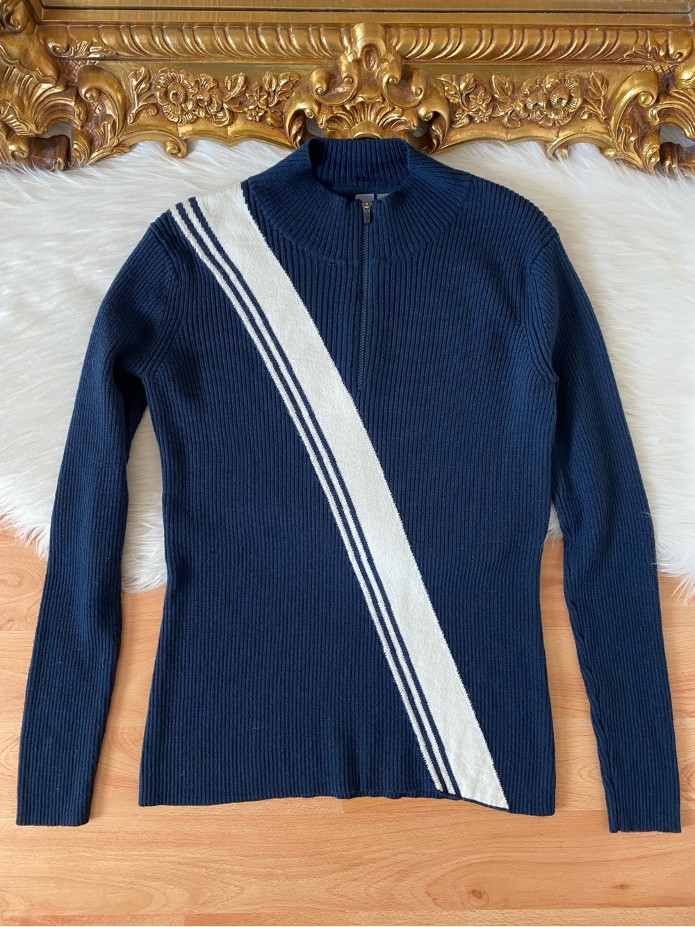 Sweaty Betty Merino Wool Zip Neck Sweater